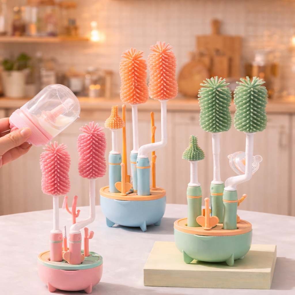 Kit Cepillos Lava-Chupones y Teteros