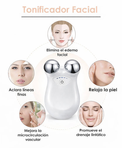 Masajeador Facial de Microcorriente 3D