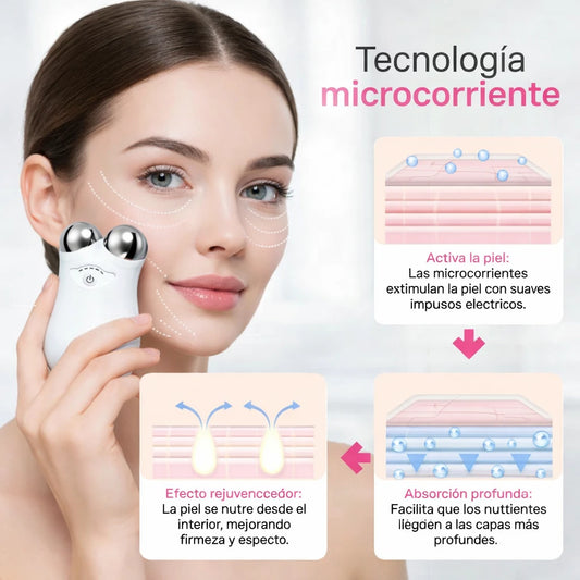 Masajeador Facial de Microcorriente 3D